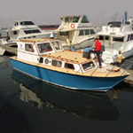 BB360 "Kew. Plywood fish or work boat 28 foot"